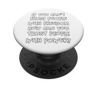 If You Can't Trust People Funny Sarcastic Humor gráfico PopSockets PopGrip Adhesivo
