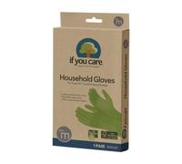 If You Care - guantes del hogar algodón látex multitud alineada 1 par - medio