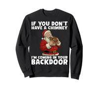 If You Don’t Have A Chimney I'm Coming In Your Back Door Sudadera