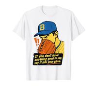 If You Don't Have Anything Good To Say Say It In Your Glove Camiseta gráfica económica, Hombre, Blanco, L