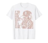 If You Don't Have Anything Good To Say Say It In Your Glove Camiseta gráfica económica, Hombre, Blanco, S