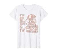 If You Don't Have Anything Good To Say Say It In Your Glove Camiseta gráfica económica, Mujer, Blanco, XL