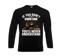 If You Don't Own One You'll Never Party - Camiseta de manga larga para hombre, De Manga Larga Negro, S