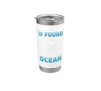 If You On Land Throe Me back Into The Ocean Scuba Diving Vaso térmico de acero inoxidable de doble pared