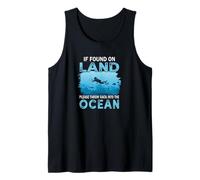 If You On Land Throw Back Into The Ocean Scuba Diving Camiseta sin Mangas