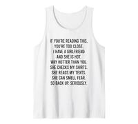 If You’re Reading This, You’re Too Close Camiseta sin Mangas