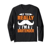If You Really I Am A Bartender Funny Bartending Alcoholic Manga Larga