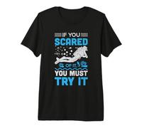 If You Scared of It You Must Try it Scuba Dive Diver Diving Camiseta Premium
