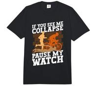 If You See Me Collapse Pause My Watch - Entrenamiento de Triatlón Comfort Colors Adult Heavyweight T-Shirt