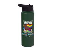 If Your Parents Aren't Accepting I'm Your Mom Now LGBT Stainless Steel Insulated Water Bottle