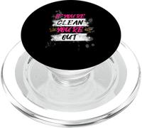 If You'Re Clean You'Re out Muddy Race Barro Mud Run PopSockets PopGrip para MagSafe