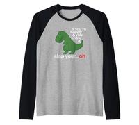 If You'Re Happy and You Know It Clap Your T Rex Funny Camiseta Manga Raglan
