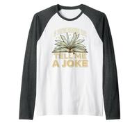 If You'Re Reading This Tell Me A Joke Conversation Puns Camiseta Manga Raglan