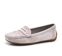 IF Zapatos mocasines de moda slip on loafers suaves para mujer con piedras de estrás ante FT245, 38 EU