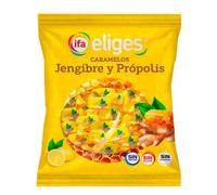 IFA Eliges Caramelos Duros de Jengibre y Própolis con Limón, Sin Azúcar, Sin Gluten, Sin Colorantes 70 gramos