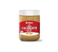 IFA ELIGES- Crema de Cacahuete 100% Natural, Sin Azúcares Añadidos, Sin Aceite de Palma, Fuente de Proteína Vegetal, Bote 500g (Fabricado en España)