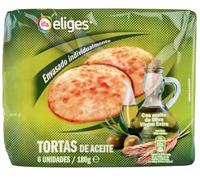 IFA Eliges Tortas de Aceite con Aceite de Oliva Virgen Extra, 6 Unidades, 180 g, Envasado Individual