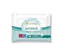 IFA UNNIA - Toallitas Desmaquillantes Agua Micelar - 25 Unidades - Limpieza Facial 95% Origen Natural - Con Aloe Vera y Hamamelis - Para Pieles Sensibles