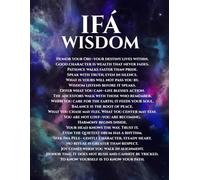 Ifá Wisdom Notebook - Teachings of Destiny, Character, and Balance, 8.5 x 11 College Ruled Journal with Galaxy Design and Yoruba Spiritual Inspiration