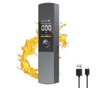 IFaca Alcoholimetro Homologado, Alcoholímetro Digital con Pantalla LCD, Profesional Alcoholímetro Portátil con Batería Recargable por USB, Sensor Semiconductor, para Uso Personal Y Profesional