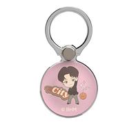 iFace TinyTAN Inspirado en BTS Dynamite - Soporte de anillo para smartphone con licencia - Bonito soporte para teléfono / agarre de mano compatible con iPhone, Samsung Galaxy - (Dynamite - SUGA)