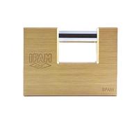 Ifam - 000797 - Candado de Latón Extruido Modelo U90 Kn Arco Recto Llaves de Numero determinado