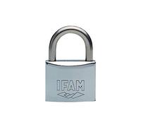 Ifam - 085001 - Candado de Laton Extruido Arco Normal Aisi 316 Modelo Inox50 Llaves desiguales en Blister