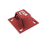 IFAM Anclaje Suelo para Moto Pit Stop, Doble Arco de Acero, Gran Nivel de Protección Antirrobo, Fácil Instalación, Resistente Roces y Oxidación, Válido para Pared, Color Rojo