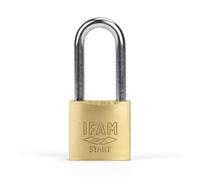 IFAM Candado Antirrobo SR20AL Gama Start, 20 mm, Arco Largo, Sistema Doble Enganche, Incluye 2 Llaves de Serreta, Resistencia y Fiabilidad, Ideal para Maletas, Taquillas, Cajones y Cajoneras, Talleres