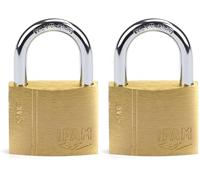 IFAM Candado Antirrobo SR35 Gama Start, 35 mm, Arco Normal, Sistema Doble Enganche, Incluye 2 Llaves de Serreta, Resistencia y Fiabilidad, Ideal para Maletas, Taquillas, Cajones y Cajoneras, Talleres