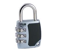 IFAM Candado Combinación Serie CS, Modelo C35S, Ideal para Bolsas, Maletas y Equipaje, Acero Cromado, Más de 1.000 Combinaciones, Seguridad y Protección