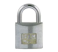 IFAM Candado Serie Z, Modelo Z20, Arco Normal, 20mm, Acero Cromado, Seguridad y Resistencia a la Intemperie, Uso en puertas exteriores, garajes, cobertizos, portales, armarios, Aleación de Zinc
