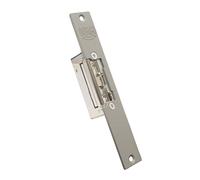 IFAM Cerradero Eléctrico E-Strike B1A1ANB01S, Abrepuertas Reversible Simétrico, Ancho 16 mm, Pestillo Radial Ajustable, Frente Largo Acero Inoxidable, Puerta de Madera y Aluminio Interior Exterior