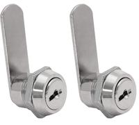 IFAM Cerradura de Lengüeta C111F, Para Buzones, Taquillas, Muebles, Armarios, Cajones, Incluye 2 Llaves de Serreta, Aleación de Zinc, Seguridad y Protección (Paquete de 2)