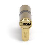IFAM Cilindro Start STRP3030L, Cerradura Seguridad Cilíndrica Acabado Latón, 30x30mm, Con Plomo, Incluye 5 Llaves de Seguridad de Acero Niquelado, Cilindro Perfil Europeo, Puerta Interior y Exterior