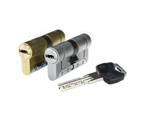IFAM Cilindro para Puertas Serie Platinum M, 30X40 mm, Leva 15mm, Bombín 5 Llaves, Doble Sistema Antibumping, Doble Protección Antitaladro y Antiganzúa, Cerradura de Perfil Europeo, Color Níquel
