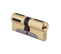IFAM Cilindro Puerta Exterior WX1000 30x30 Color Latón, Bombin Cerradura Alta Seguridad, Perfil Europeo, Incluye 5 llaves, Protección Antirrotura, Antitaladro, Antibumping
