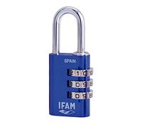 IFAM Col Combi 30 Candado de combinación, Azul Rey, 30 mm
