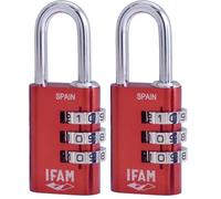 IFAM Col Combi, Lock Unisex, Rojo (Red), 20 Mm (Paquete de 2)