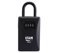IFAM Guardallaves G2 con Arco y Combinación de 4 Dígitos, Candado Guarda Llaves para Deportes y Alquiler Vacacional, Capacidad para 15 Llaves, Caja de Seguridad Portátil de Aleación de Zinc