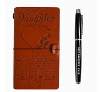 Ifasilty Daughter Gifts from Dad Leather Journal with Accessories Pen