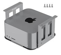 IFCASE Soporte de Aluminio para Debajo del Escritorio para Mac Studio M1 MAX, Ultra con Almohadilla antiarañazos (Plateado)