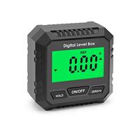 iFCOW Buscador de ángulo Digital, Buscador de ángulo de Nivel electrónico Inclinómetro de indicador de ángulo de Pantalla LCD con retroiluminación magnética para construcción de carpintería