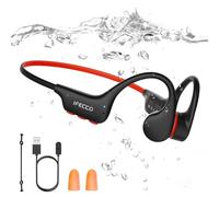 IFECCO Auriculares Conduccion Osea Natacion - IP68 Resistente al Agua Auriculares para Nadar Bluetooth 6.0,Cascos Conduccion Osea con 8G Mp3 para Natacion Correr Ciclismo