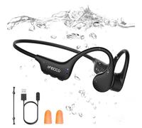 IFECCO Auriculares Natacion Bluetooth 6.0 - IP68 Resistente al Agua Auriculares Conduccion Osea Natacion,Cascos Oseos Abiertos con 8G Mp3 para Nadar Correr Ciclismo