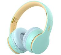 iFecco Cascos Bluetooth Diadema, Estéreo Música Auriculares Cerrados Inalámbricos Plegables HiFi con Micrófono Incorporado y Cable, Soporte Micro SD/TF/FM, para Móviles/TV/PC/MP3