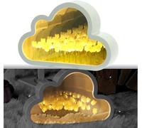 IFFANY Lámpara de Mesa Tulip Night Light Mirror DIY Tulip Cloud Lámpara de Espejo Forever Tulip con 20 Flores, Regalo romántico para Mujeres y niñas