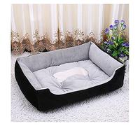 ifgswopq Dog Bed Dog Bed Cat Bed Pet Bed Pet Sofa Bed,Sleeping Bag,Rectangle Plush Puppy Kennel Bed (Brown C) (Black White C)