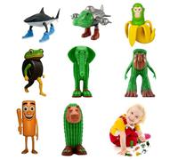 IFHDO 8 Piezas Figuras de Animales Brain-Rot, Set de Mini Animales Cartoon, Toppers para Pasteles, Juguetes de Animal para Escritorio, Estatuas 3D (4-9cm), Regalo de Cumpleaños para Niños