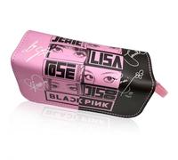 IFHDO Blackppink Estuche de Lápices Niños Lápiz Bolsa Grande Capacidad Estuche con Cremallera, Bolsa de Cosméticos, Porta Lápices Útiles Escolares Papelería de Regalo para Niños y Adultos -A